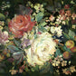 View MU0246M Mural Resource Library Impressionist Floral Mural Red/Black York Wallpaper