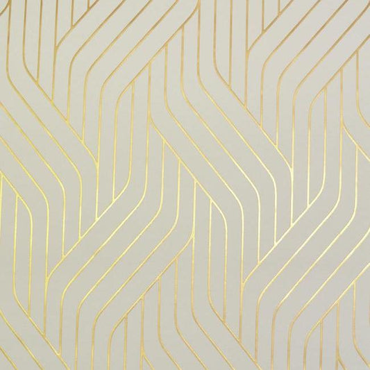Save NW3517 Modern Metals Ebb And Flow color Almond Metallic by Antonina Vella Wallpaper