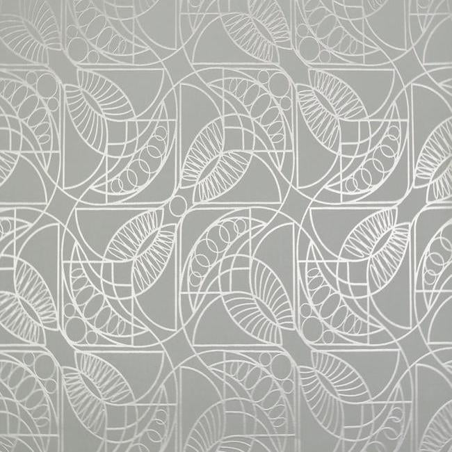 View NW3527 Modern Metals Cartouche color Blue Metallic by Antonina Vella Wallpaper