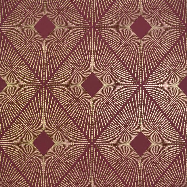 Find NW3588 Modern Metals Harlowe color Red Harlequin/ Diamond by Antonina Vella Wallpaper