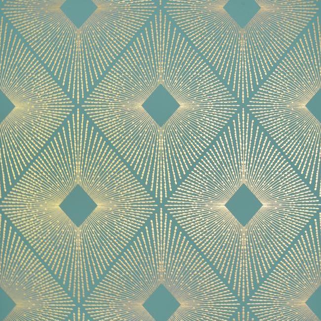 Acquire NW3589 Modern Metals Harlowe color Teal Harlequin/ Diamond by Antonina Vella Wallpaper