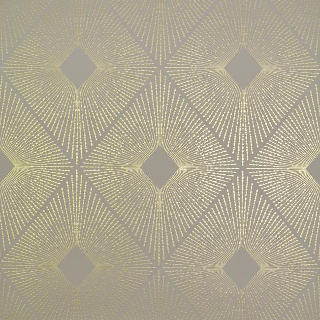 View NW3590 Modern Metals Harlowe color Khaki Harlequin/ Diamond by Antonina Vella Wallpaper