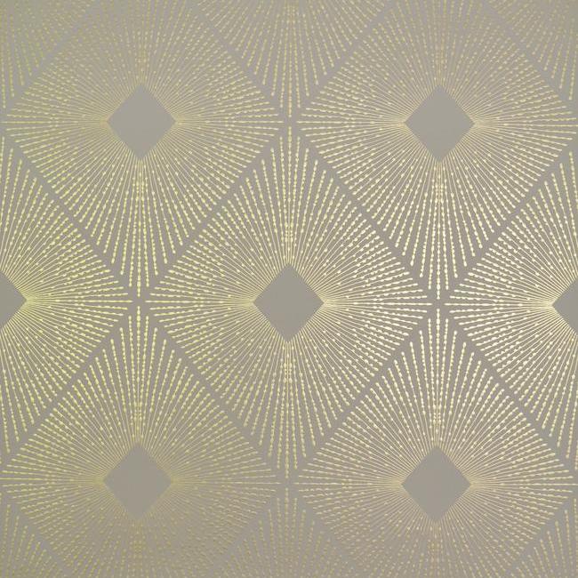 View NW3590 Modern Metals Harlowe color Khaki Harlequin/ Diamond by Antonina Vella Wallpaper