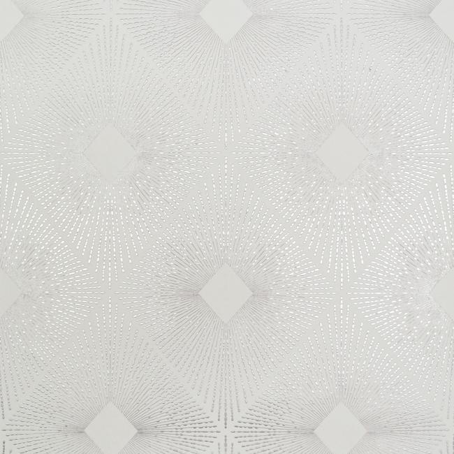 Shop NW3591 Modern Metals Harlowe color White Harlequin/ Diamond by Antonina Vella Wallpaper