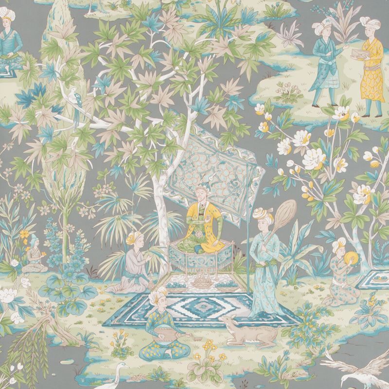 Order P8019101.113.0 Lodi Garden Grey Brunschwig Fils Wallpaper