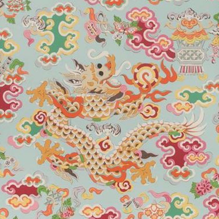 Buy P8019113.137.0 Ming Dragon Multi Color Chinoiserie by Brunschwig & Fils Wallpaper