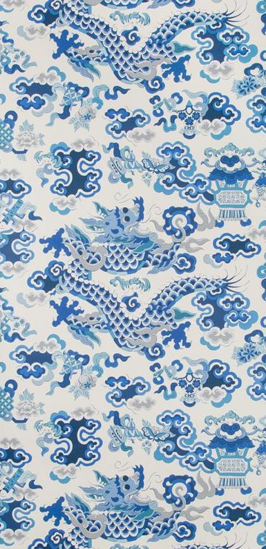 Search P80191131550 Ming Dragon Blue Chinoiserie Brunschwig Fils Wallpaper