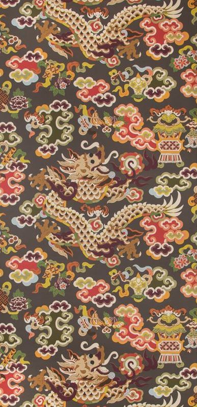 Purchase P80191132190 Ming Dragon Multi Color Chinoiserie Brunschwig Fils Wallpaper
