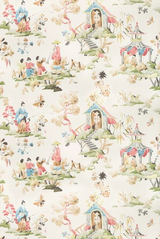 Search P80191163370 Luang Multi Color Chinoiserie Brunschwig Fils Wallpaper