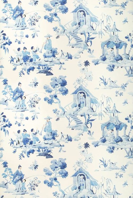 Buy P80191165550 Luang Multi Color Chinoiserie Brunschwig Fils Wallpaper