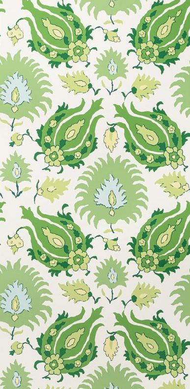 Find P802010230330 Kashmiri Green Na Brunschwig Fils Wallpaper