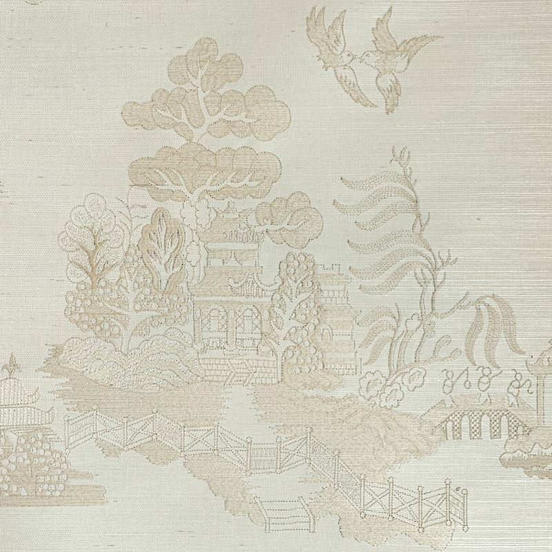 Shop P8020108.116.0 La Pagode Neutral Chinoiserie by Brunschwig & Fils Wallpaper