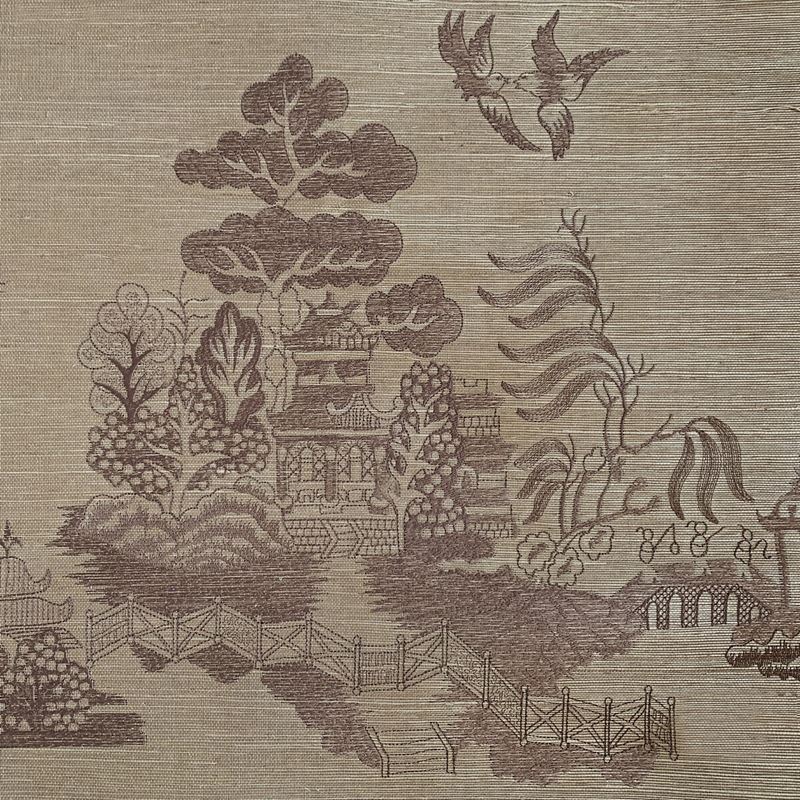 Looking P8020108.616.0 La Pagode Neutral Chinoiserie by Brunschwig & Fils Wallpaper