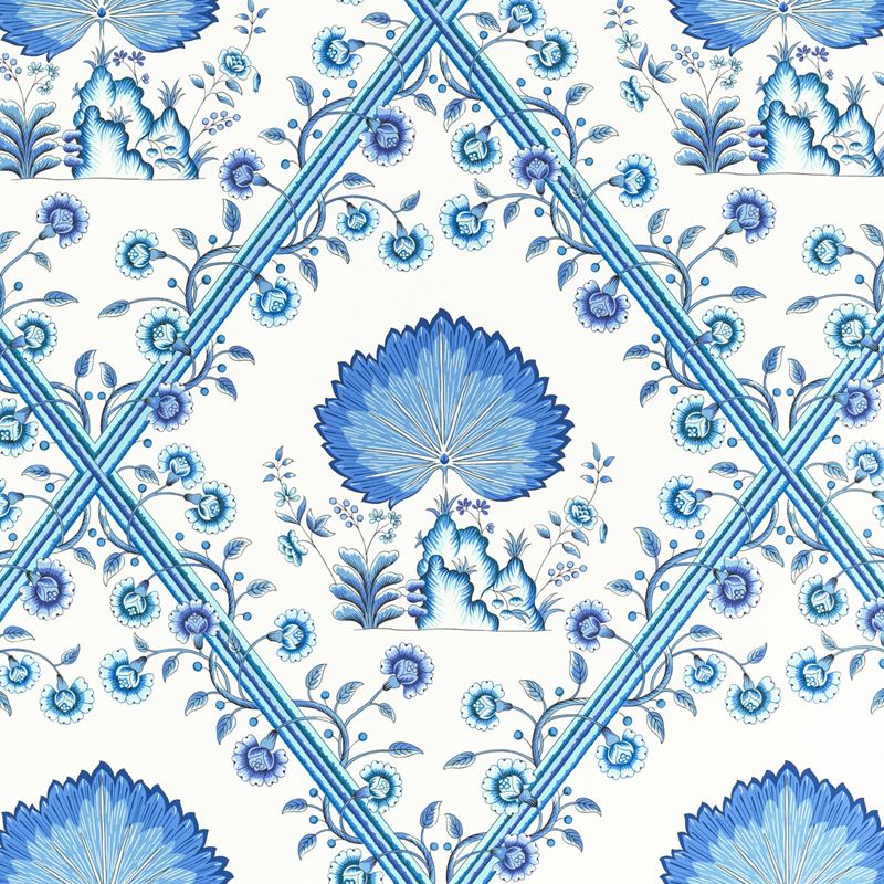 Find P8020112.5 Loire BlueBotanical & Floral by Brunschwig & Fils Wallpaper