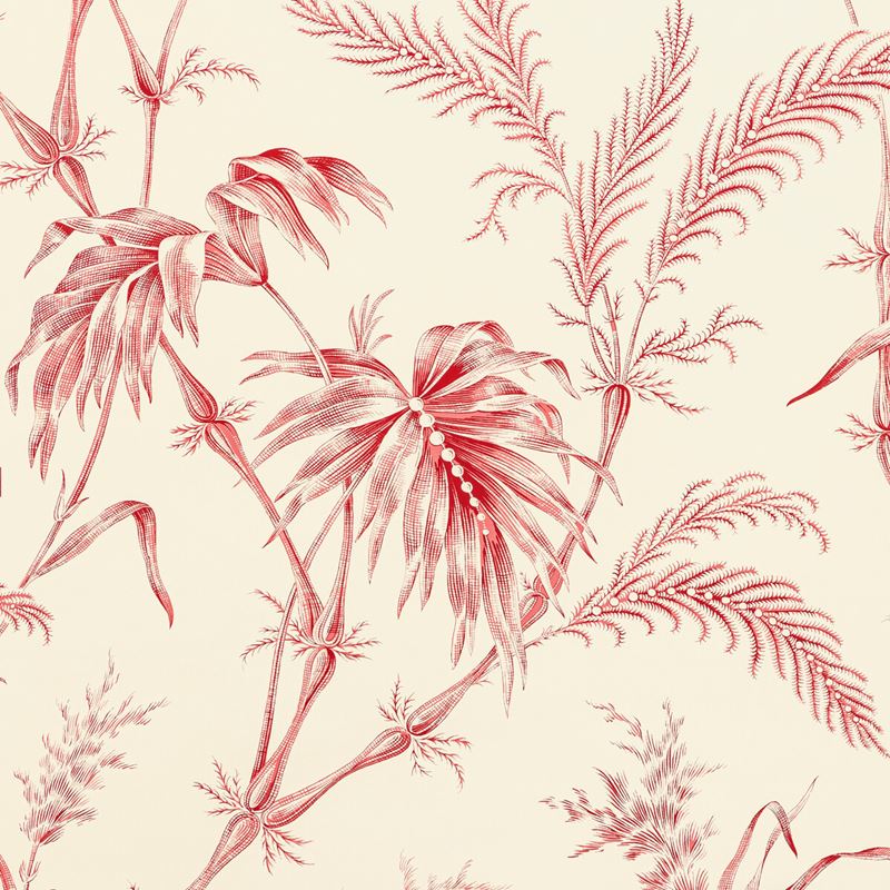 Acquire P8020113.19 Lauziere RedBotanical & Floral by Brunschwig & Fils Wallpaper