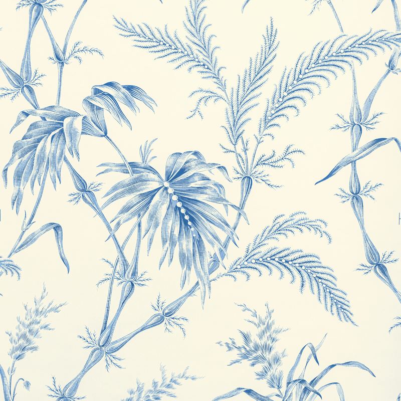 Save P8020113.5 Lauziere BlueBotanical & Floral by Brunschwig & Fils Wallpaper