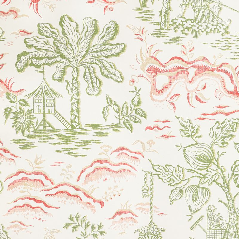 Select P8022101.317 Valensole Leaf/Rose Botanical & Floral by Brunschwig & Fils Wallpaper