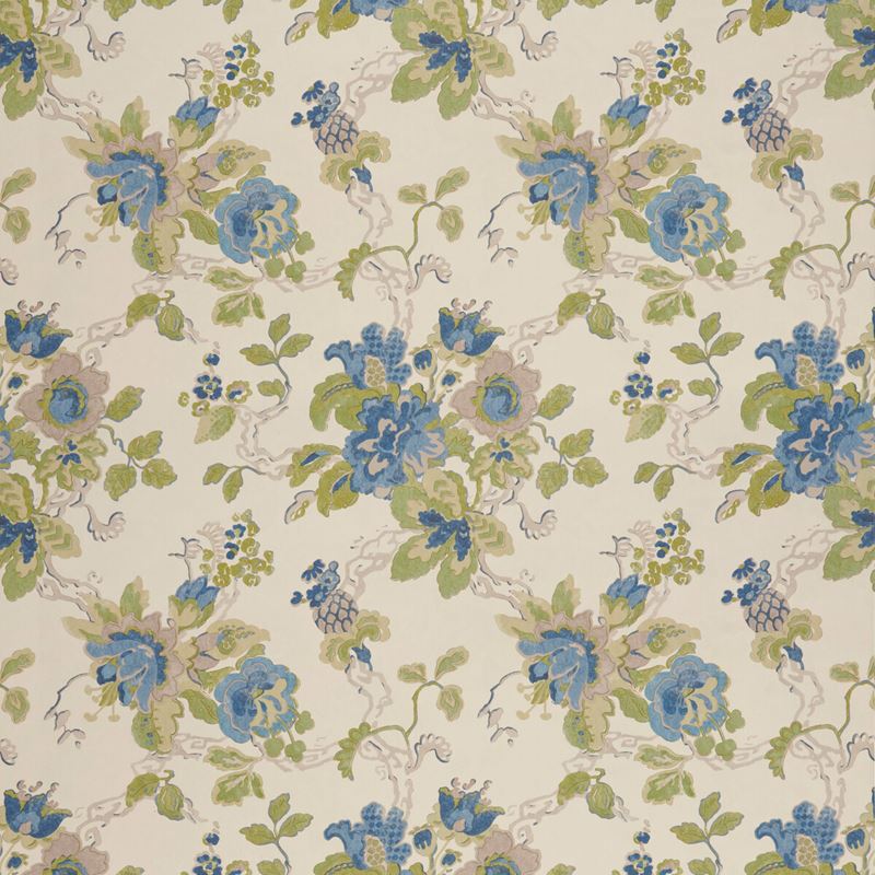 Pbfc 3505 153 Parnham Cornflower Lime By Lee Jofa