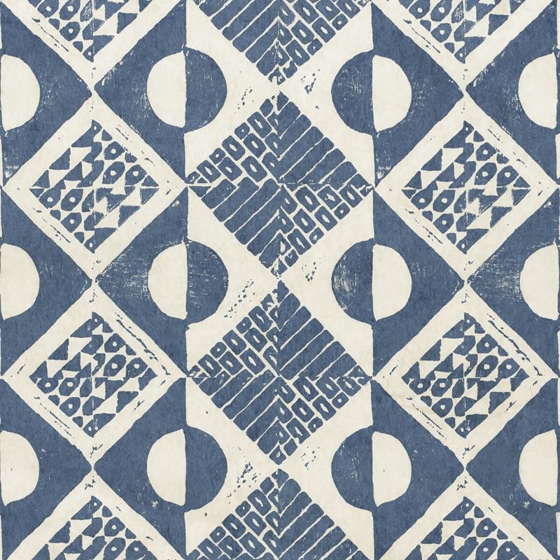 Pbfc 3519 5 Circles And Squares Wp Azure By Lee Jofa