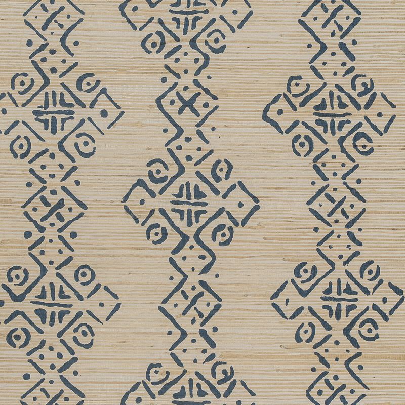 Pbfc 3529 50 Mali Grasscloth Indigo By Lee Jofa