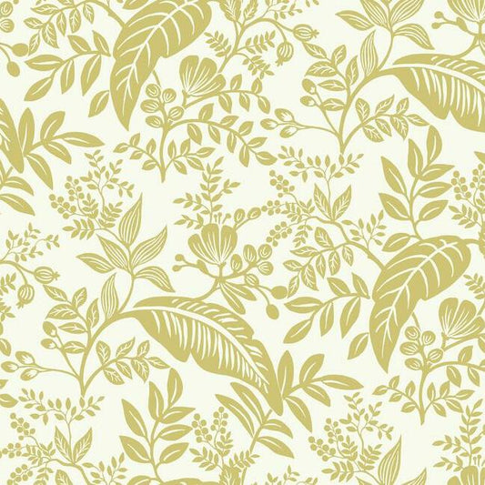 View RI5138 Rifle Paper Co. Canopy Gold York Wallpaper
