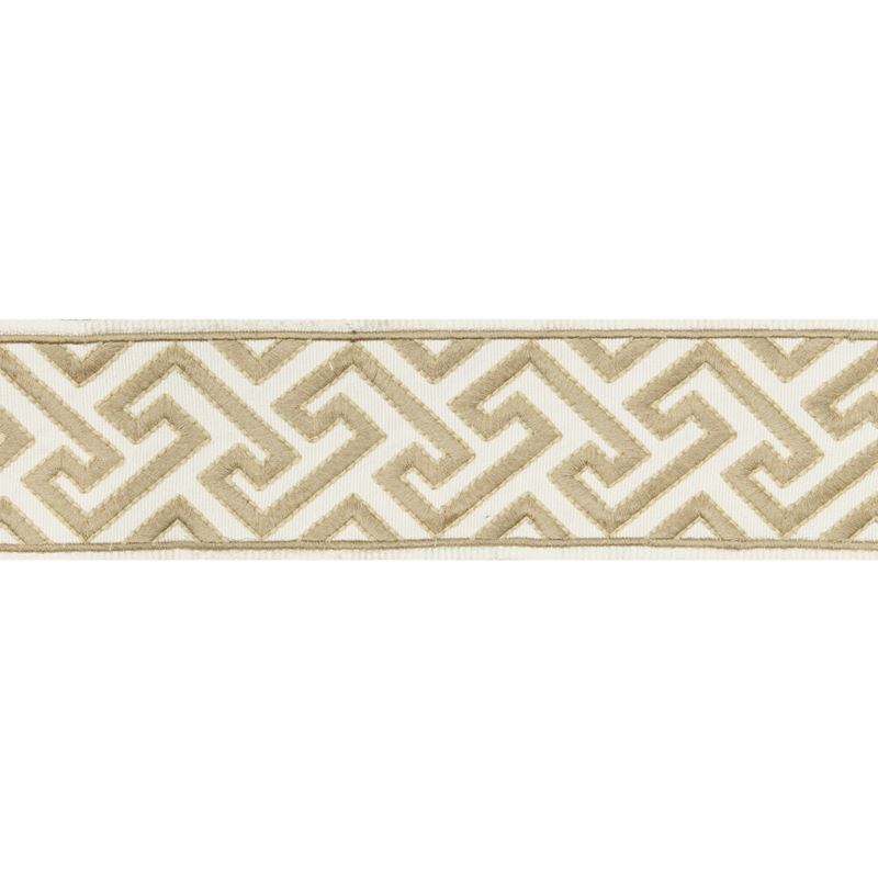 View T8019100-116 Sanchi Tape Beige by Brunschwig & Fils Fabric