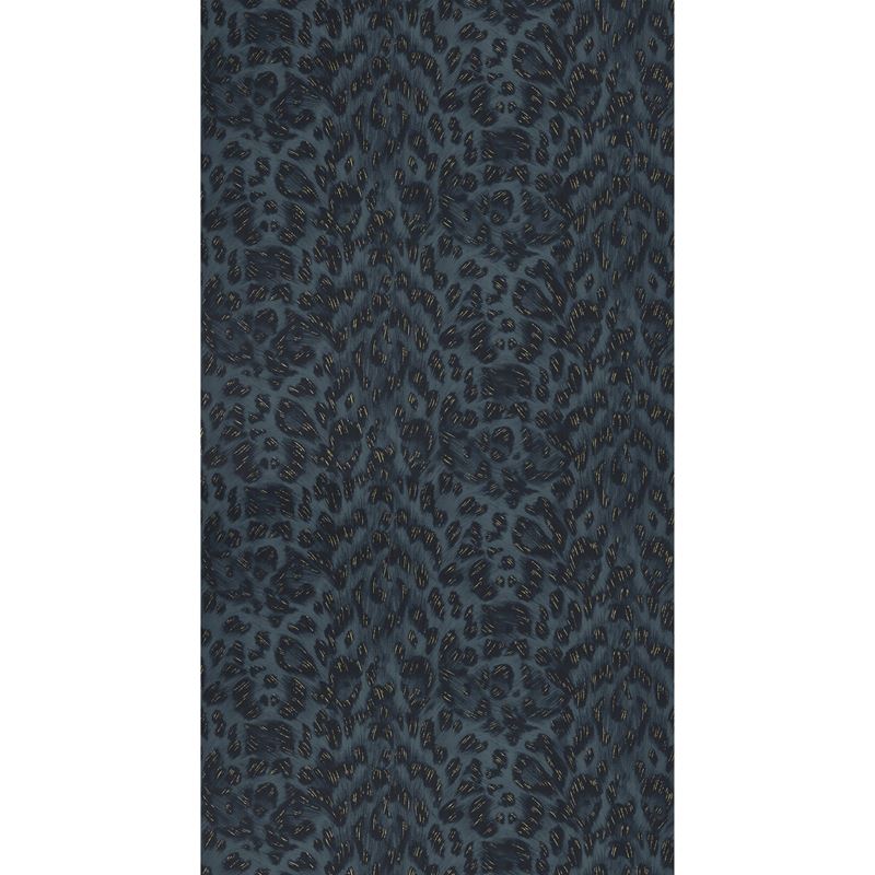 W0115/07 Felis Blue Animal Skins Clarke And Clarke Wallpaper