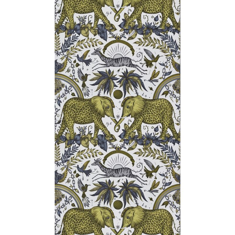 W0121/02 Zambezi Yellow Animal/Insect Clarke And Clarke Wallpaper 2