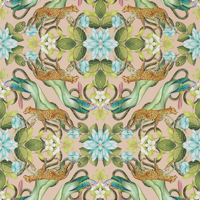 W0131/02 Menagerie Wp BlushAnimal/Insects Clarke And Clarke Wallpaper