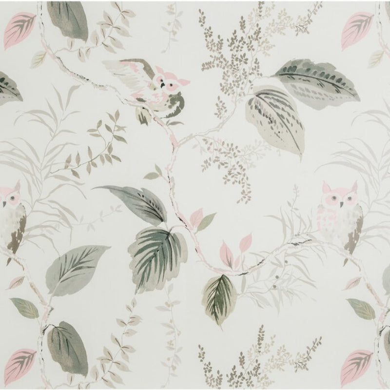 W3331.11.0 Owlish animal insects ivory wallpaper Kravet Design