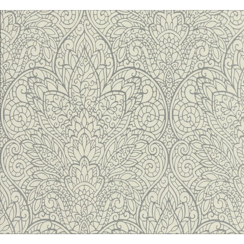 W3467.11.0 damask ivory wallpaper Kravet Design