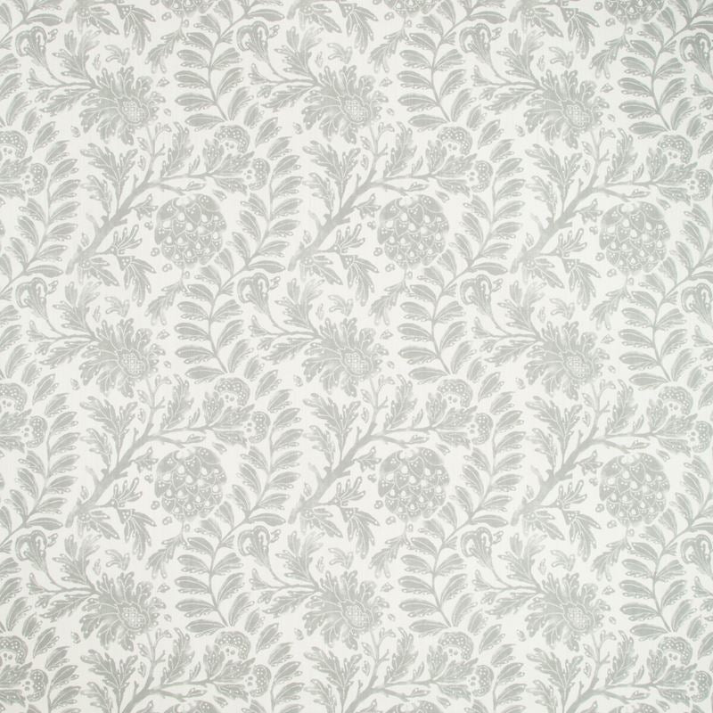 Search WOLLERTON.11.0 Wollerton Pewter Botanical/Foliage White Kravet Basics Fabric