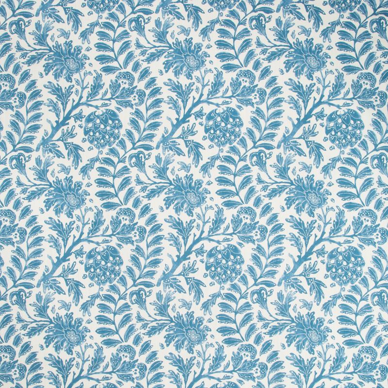 Shop WOLLERTON.5.0 Wollerton Cornflower Botanical/Foliage White Kravet Basics Fabric