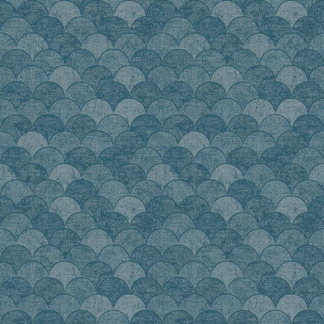 Looking Y6230205 Natural Opalescence Mermaid Scales Blue Modern by Antonina Vella Wallpaper