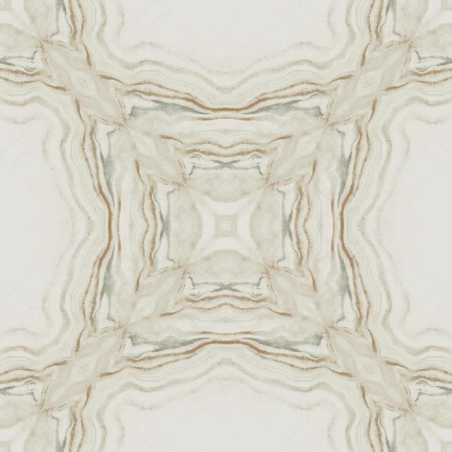 Buy Y6230603 Natural Opalescence Stone Kaleidoscope Cream Metallic by Antonina Vella Wallpaper
